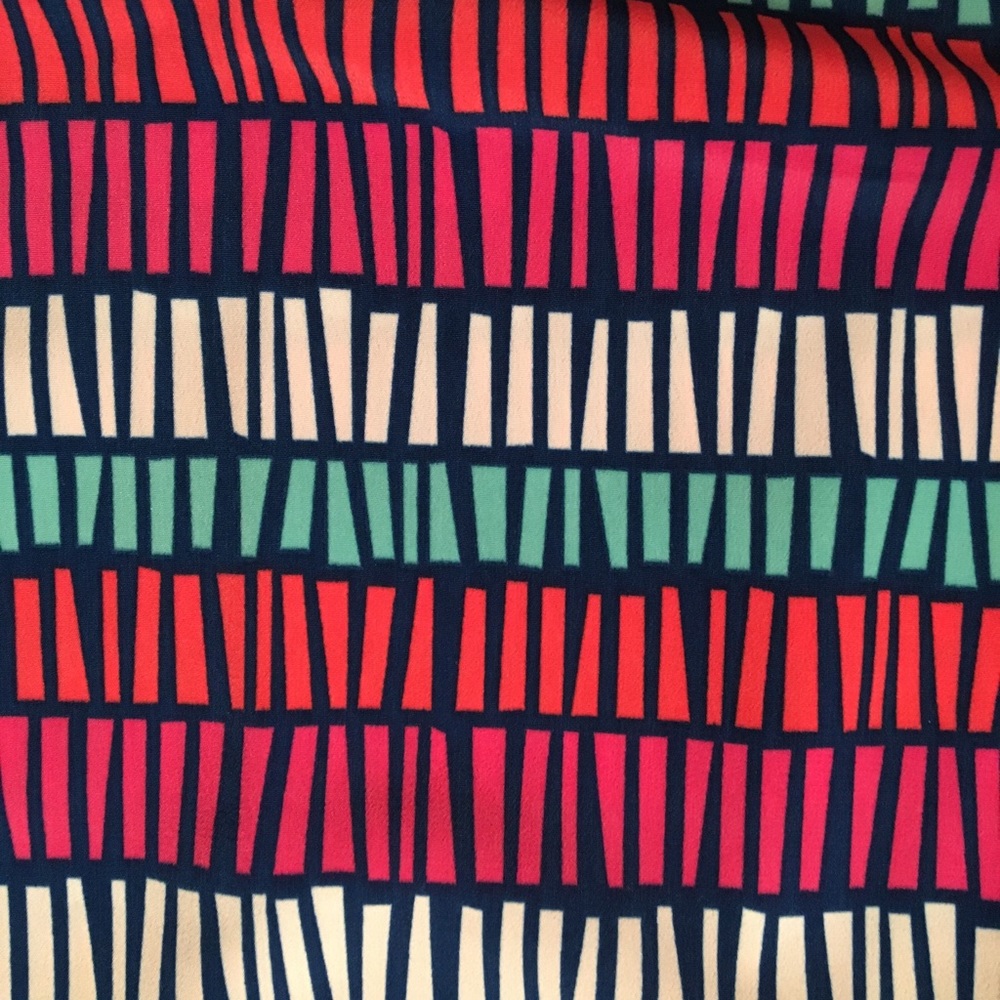 Color Me Multi-Color Polyester Dress- Size Large - Picture 6 of 8